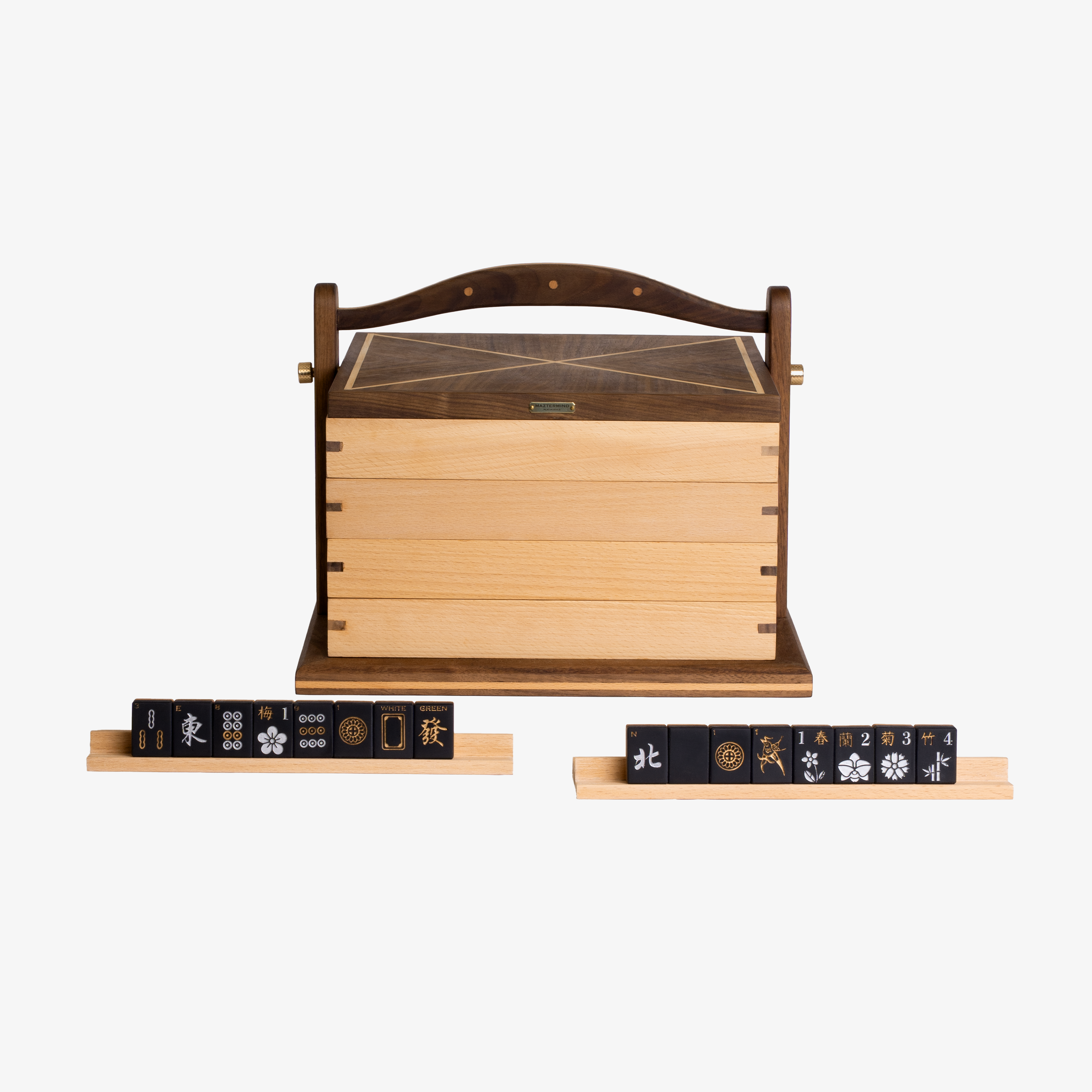 Luxury Black Tiles Mahjong Set