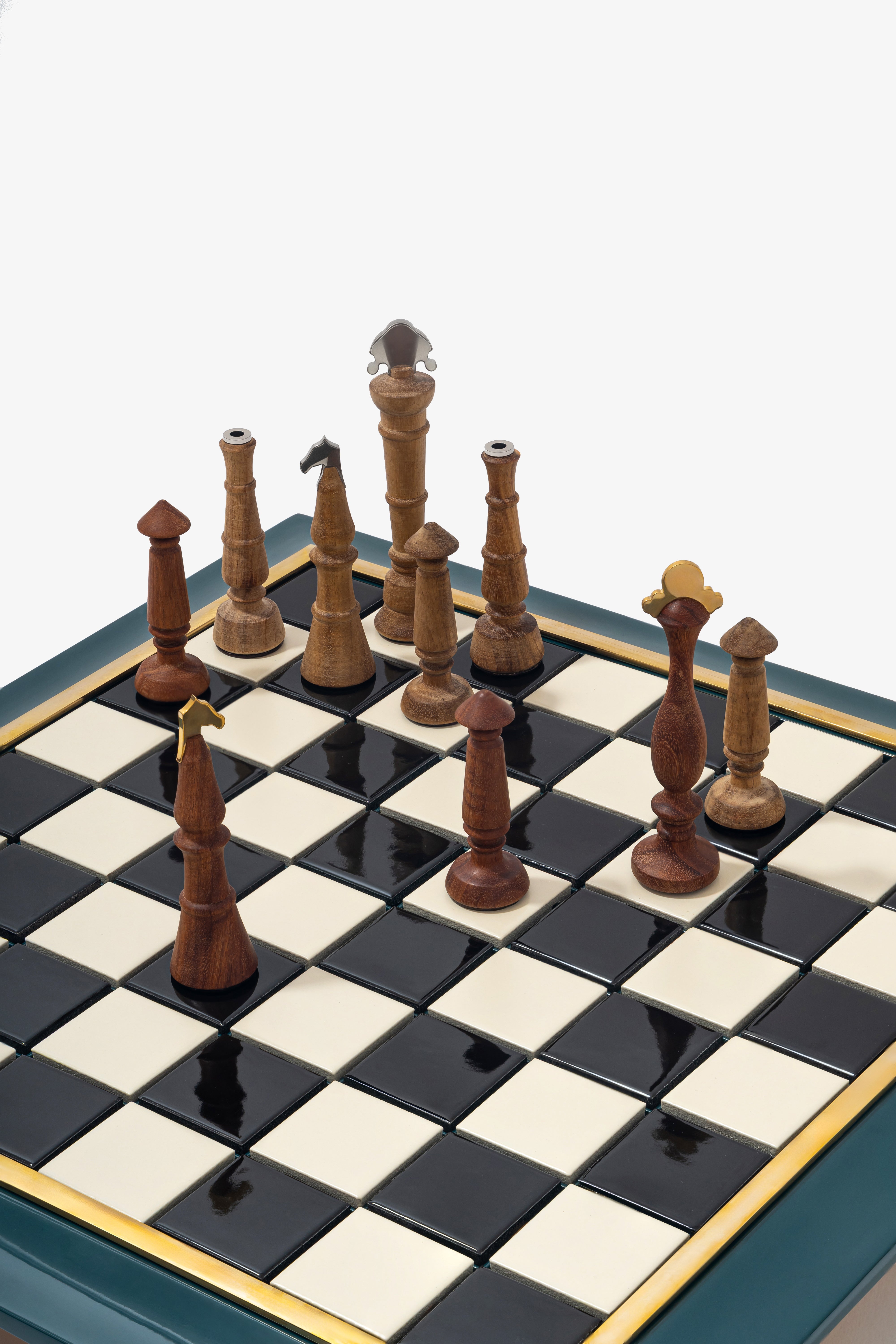 Indochine La Cour Royale Chess & Checker Set