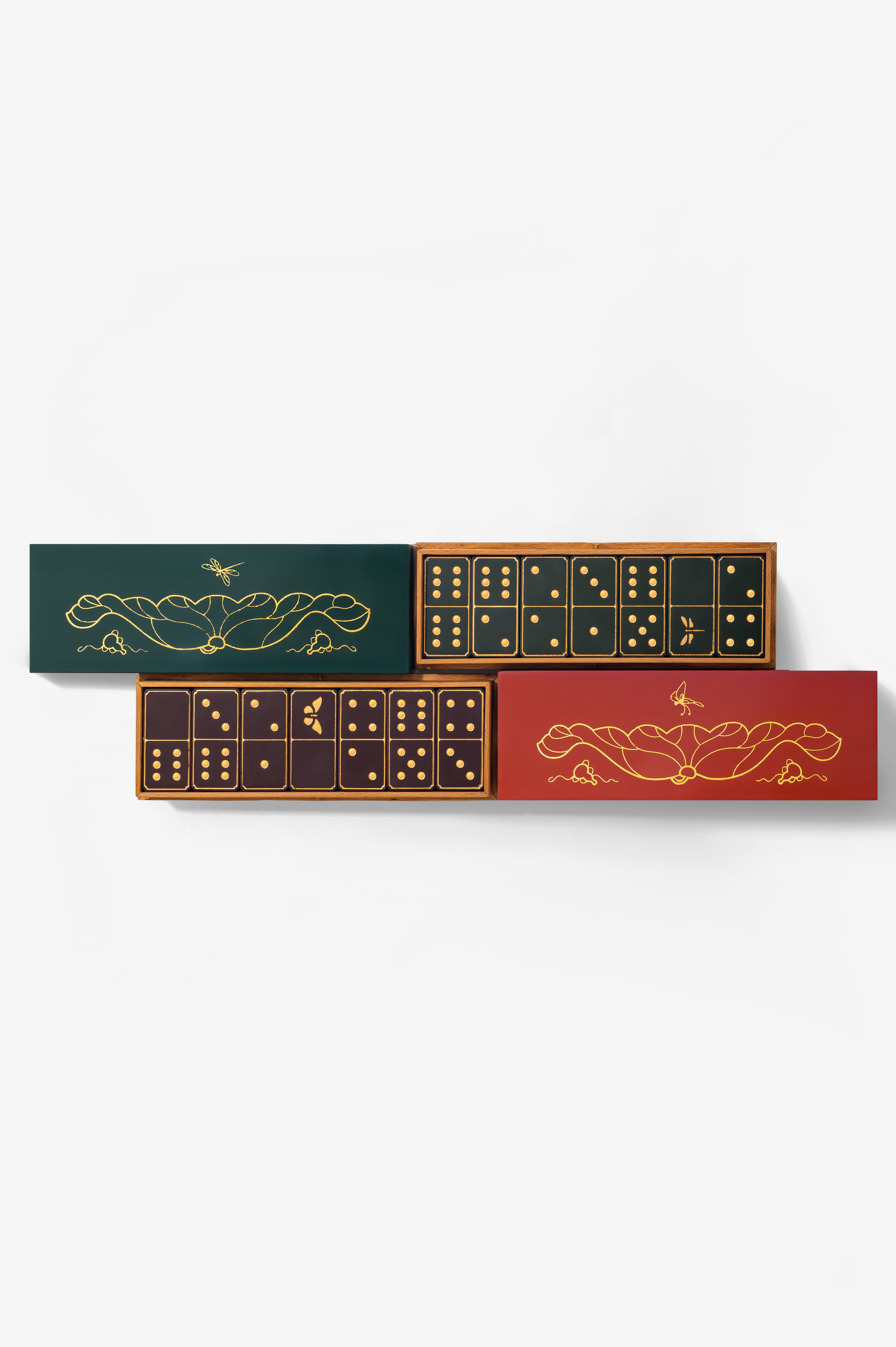 Indochine Fleur de Lotus Dominoes Set