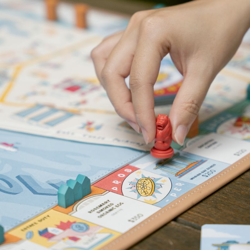 Cờ tỷ phú gỗ Singapore - Singanopoly