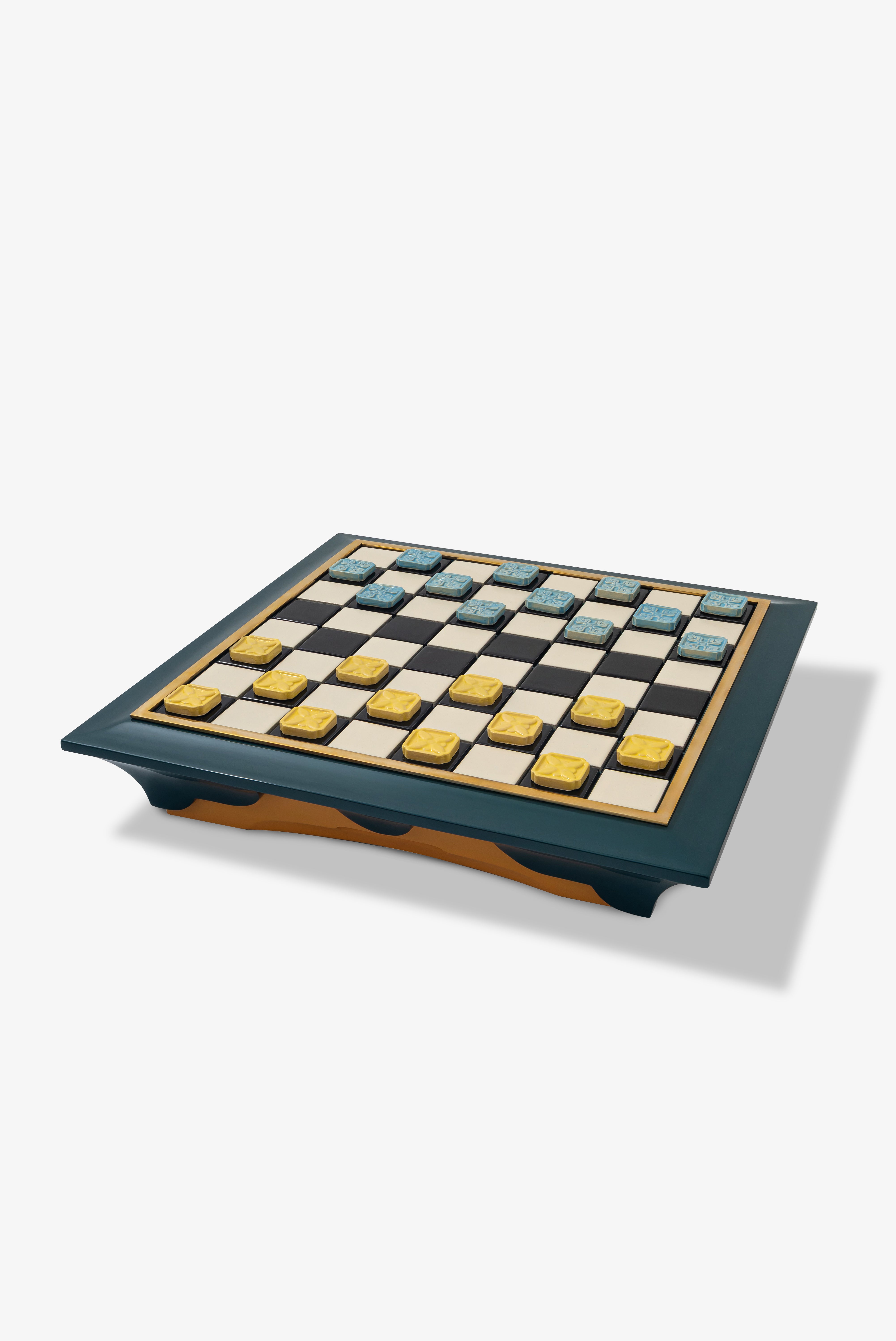 Indochine La Cour Royale Chess & Checker Set